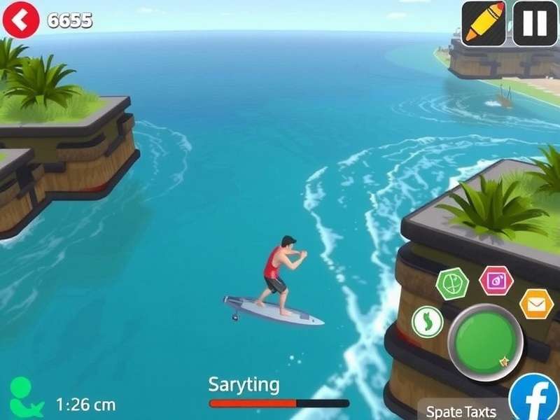 Goa Shoreline Surf Game Screenshot